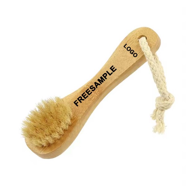 Custom Facial Brush Manufacturer - Natural Bristle Cleansing Pore Exfoliating Brush