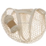 Custom Tote Bag Factory - Collapsible Reusable Cotton Mesh Market Shopping Bag