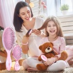 Detangler Hairbrush Factory - 4 Pack Wet Dry Hair Brush for All Hair Types