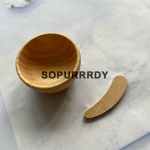 Custom Mask Bowl Set Factory - Bamboo Eco Friendly Facial Brush Cleaning Bowl Set