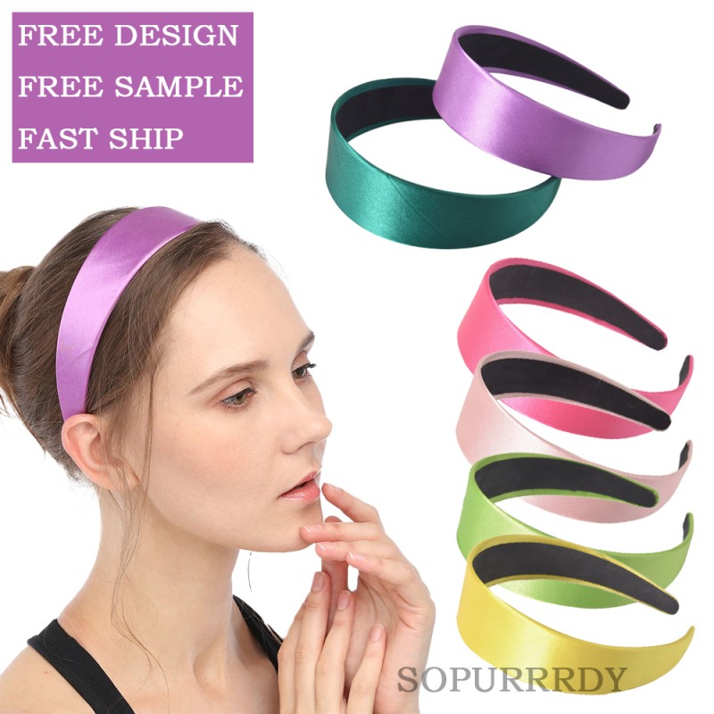 Custom Headband Factory - Fashion Wide Flat Non-Slip Hair Band for Women