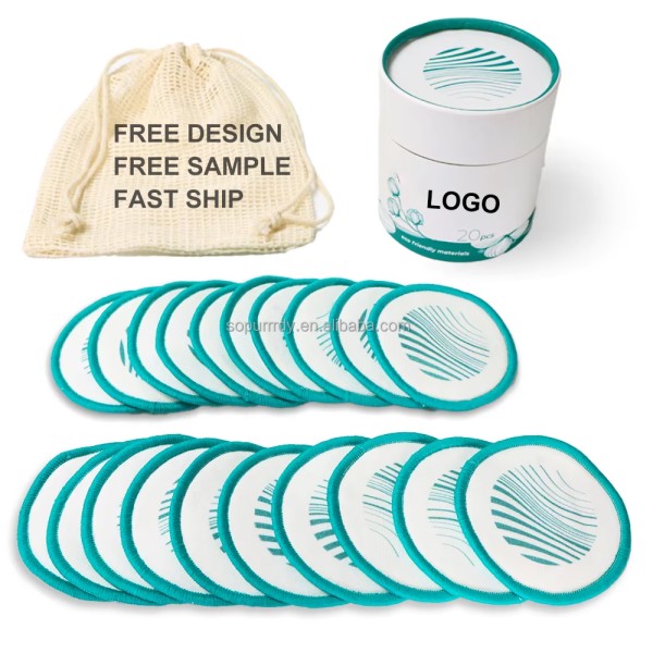 Reusable Facial Pads Manufacturer - Biodegradable Bamboo Cotton Makeup Rounds