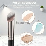 Custom Makeup Brush Set Manufacturer - Angled Synthetic Kabuki Foundation Brush Set