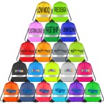 Promotional Nylon Polyester Backpack Manufacturer - Custom Logo Drawstring Backpack