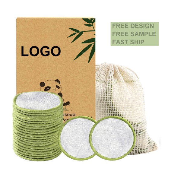 Custom Makeup Remover Pads Manufacturer - Reusable Bamboo Organic Face Cleansing Pads