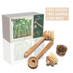 Custom Scrub Brush Factory - Eco Friendly Bamboo Handle Sisal Dish Brush