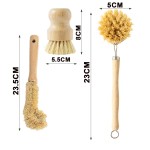 Custom Wooden Dish Brush Set Manufacturer - Eco Friendly Kitchen Cleaning Brush Set