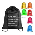 Promotional Nylon Polyester Backpack Manufacturer - Custom Logo Drawstring Backpack