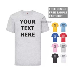 Custom T-Shirt Manufacturer - 100% Cotton Party Gift T-Shirt Men Women Sizes