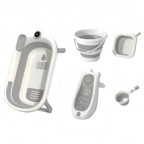 5 in 1 Bathtub Set - Thermometer Function Included