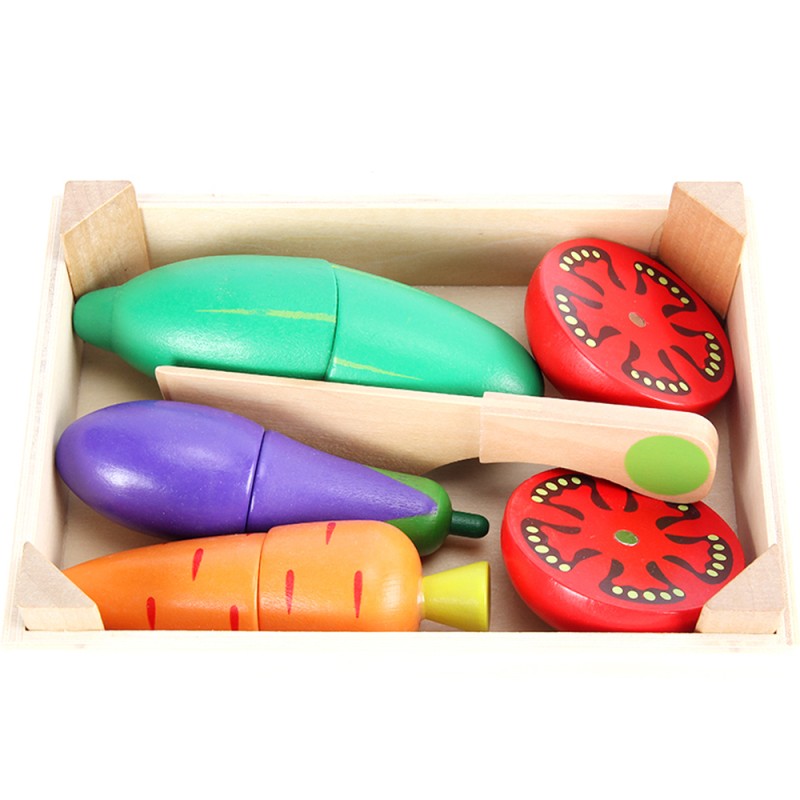 Play Food Set - Cutting Pretend Kitchen Toy
