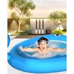 Inflatable Pool - Whale Shape Canopy for Kids