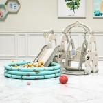 Slide and Swing Set - Basketball Hoop Combo