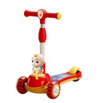 Folding Scooter - 3 Wheel Flashing PU Wheel