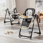 Foldable High Chair - Adjustable Recline