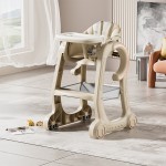 Baby High Chair - Foldable Adjustable Height