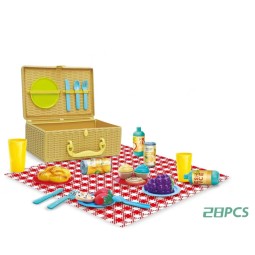 Picnic Play Set - Pretend Food with Basket