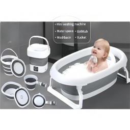 6 in 1 Bathtub Set - Foldable Baby Bathing