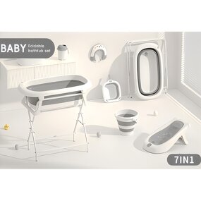 7 in 1 Bathtub Set - Complete Bath Accessory