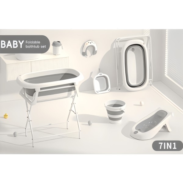 7 in 1 Bathtub Set - Complete Bath Accessory