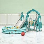 Slide and Swing Set - Basketball Hoop Combo