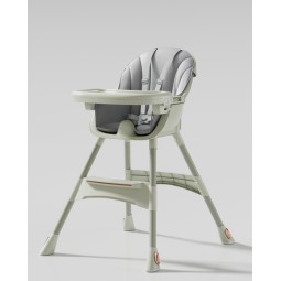 Baby High Chair - Adjustable Tray Wheels