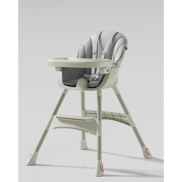 Baby High Chair - Adjustable Tray Wheels