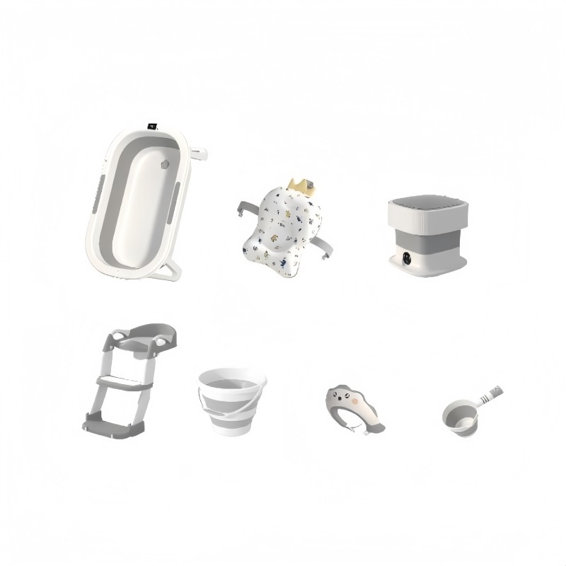 7 in 1 Bathtub Set - Complete Bath Accessories