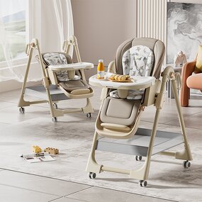 Foldable High Chair - Adjustable Recline