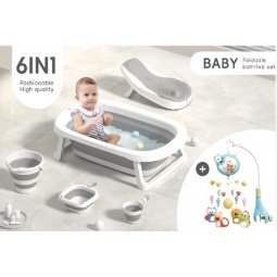 6 in 1 Bathtub Set - Includes Bath Toy