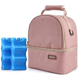 Insulated Baby Bottle Bag Factory - Double Layer Breast Pump Backpack with Ice Packs