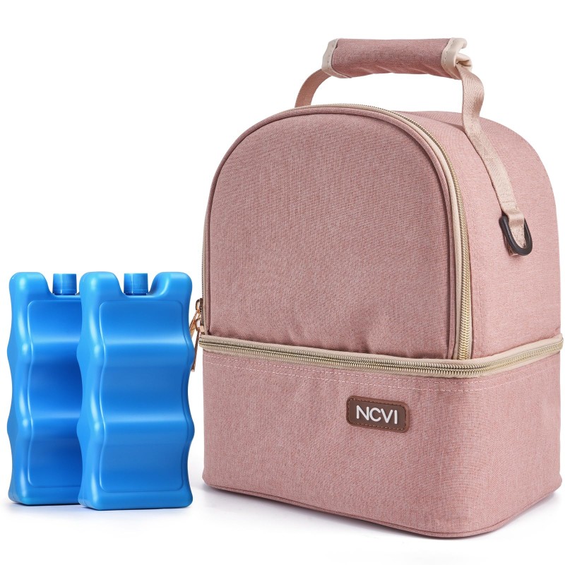 Insulated Baby Bottle Bag Factory - Double Layer Breast Pump Backpack with Ice Packs