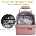 Insulated Baby Bottle Bag Factory - Double Layer Breast Pump Backpack with Ice Packs