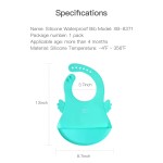 Baby Bib Factory - BPA Free Silicone Wash-Free Waterproof Food Catcher Bib