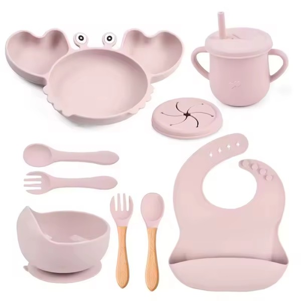Baby Plate Set Manufacturer - Silicone Suction Training Dinnerware Set for Toddlers