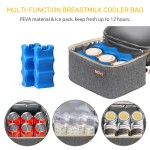 Breastmilk Cooler Bag Factory - 6 Bottles Double Layer Travel Nursing Bag