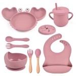 Baby Plate Set Manufacturer - Silicone Suction Training Dinnerware Set for Toddlers