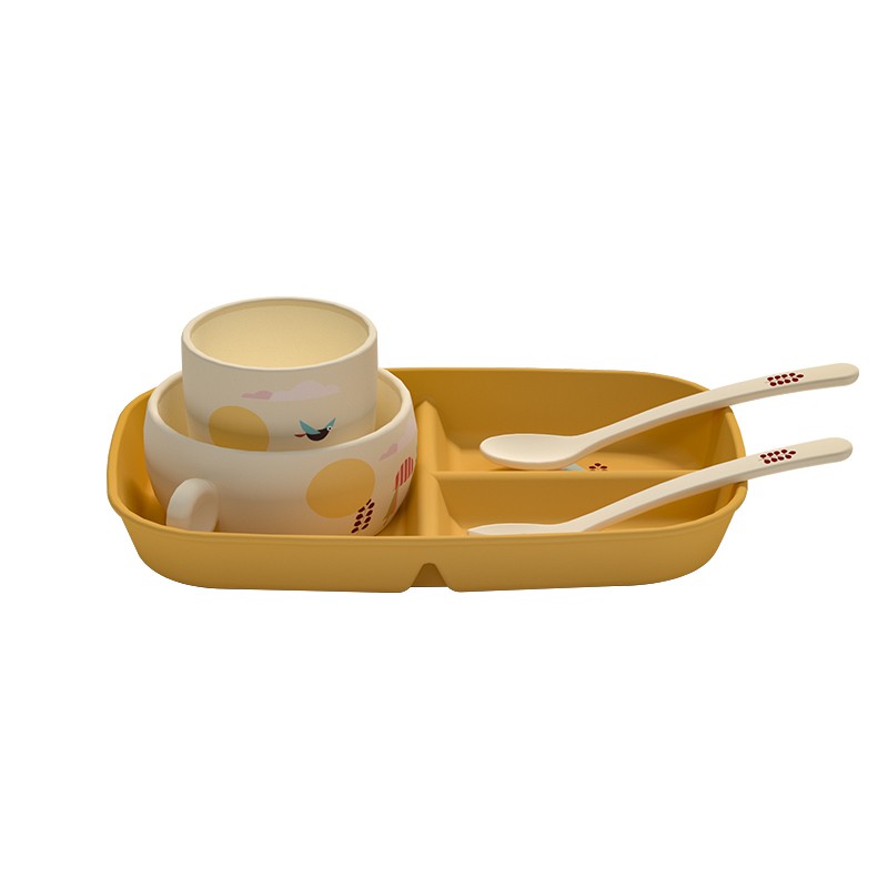 Baby Tableware Set - Plate Bowl Cup Utensils