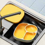 Feeding Plate - Plastic Divided with Cover