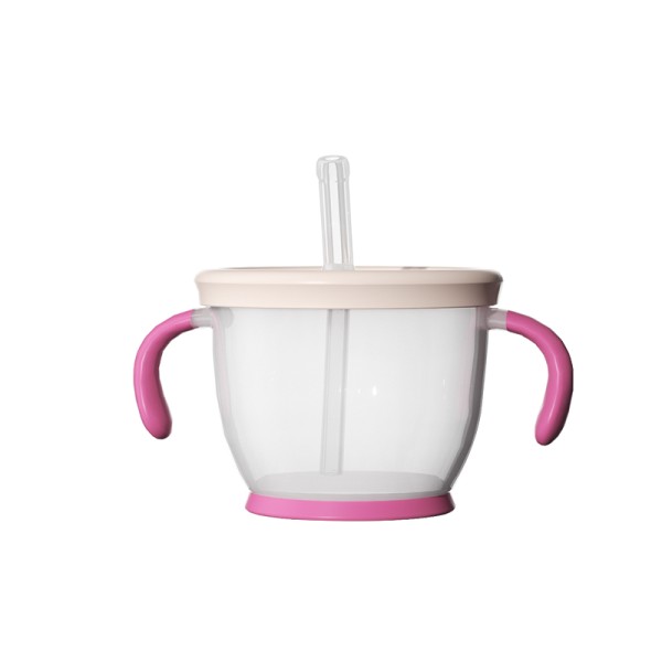 Training Milk Cup - Silicone with Straw Lid