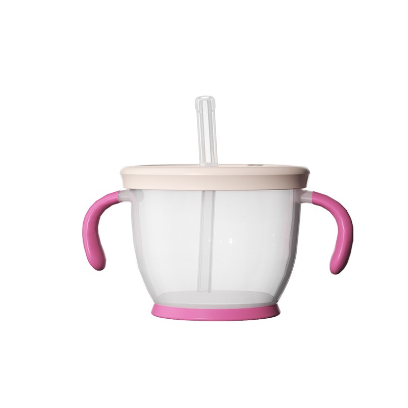 Training Milk Cup - Silicone with Straw Lid
