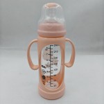 Glass Feeding Bottle - 240ml Wide Neck Handles