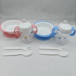 Baby Feeding Set - 4in1 Bowl Plate Utensils