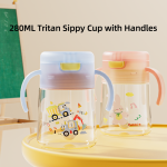 Baby Drinking Cup - 280ml Tritan Straw Training