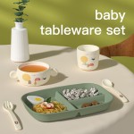 Baby Tableware Set - Plate Bowl Cup Utensils