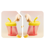 Sippy Cup - BPA Free Straw Training Design