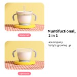 Training Milk Cup - Silicone with Straw Lid