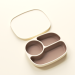 Feeding Plate - Plastic Divided with Cover