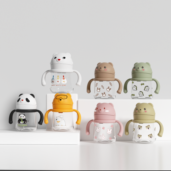 Baby Feeding Cup - 240ml PCTG Tritan with Straw