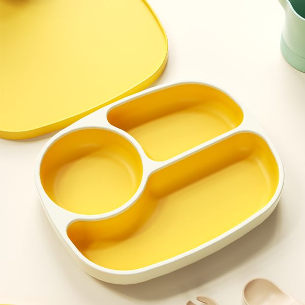 Baby Feeding Plate - BPA Free with Lid